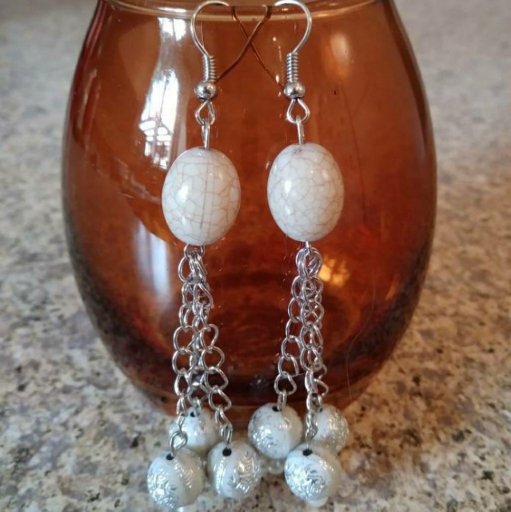 Long chain earrings
